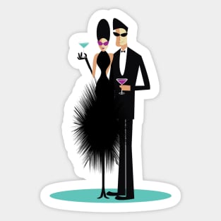 Black Dress Affair Sticker